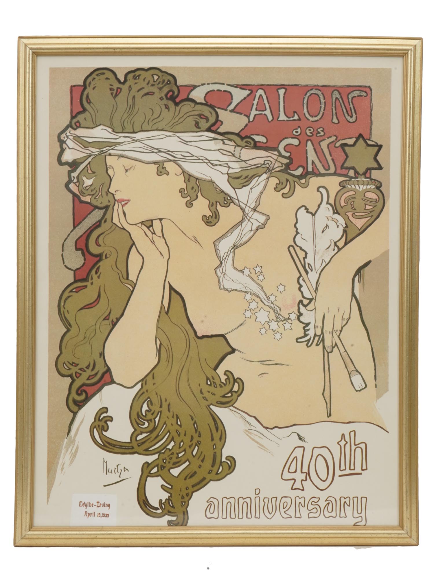 FRAMED POSTERS ALPHONSE MUCHA BROADWAY NANTUCKET PIC-1